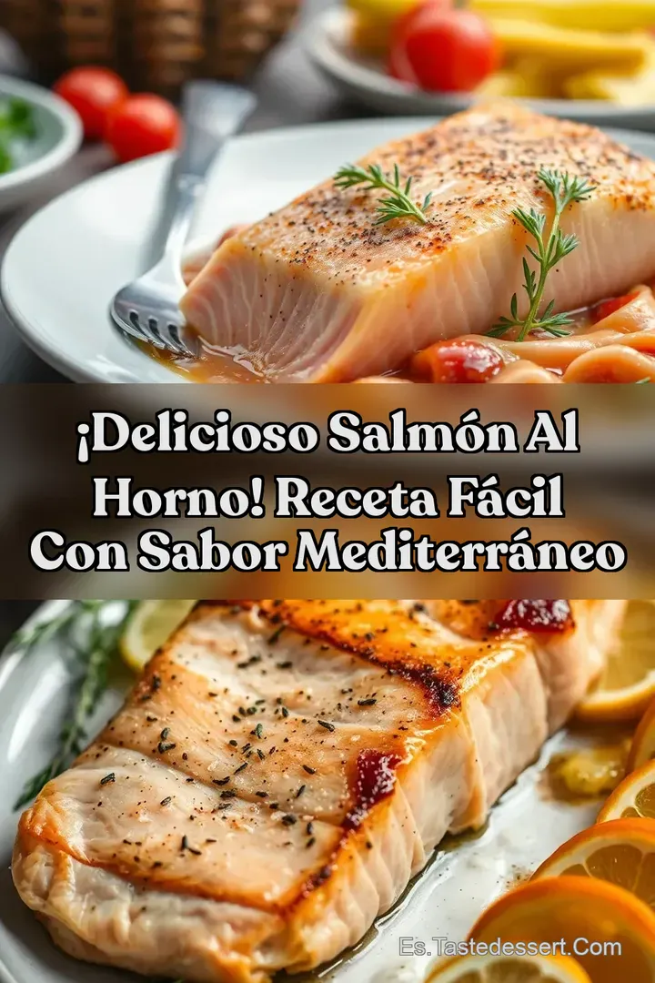 &iexcl;Delicioso Salm&oacute;n al Horno! Receta F&aacute;cil con Sabor Mediterr&aacute;neo