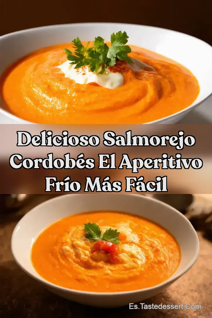 Delicioso Salmorejo Cordob&eacute;s El Aperitivo Fr&iacute;o M&aacute;s F&aacute;cil