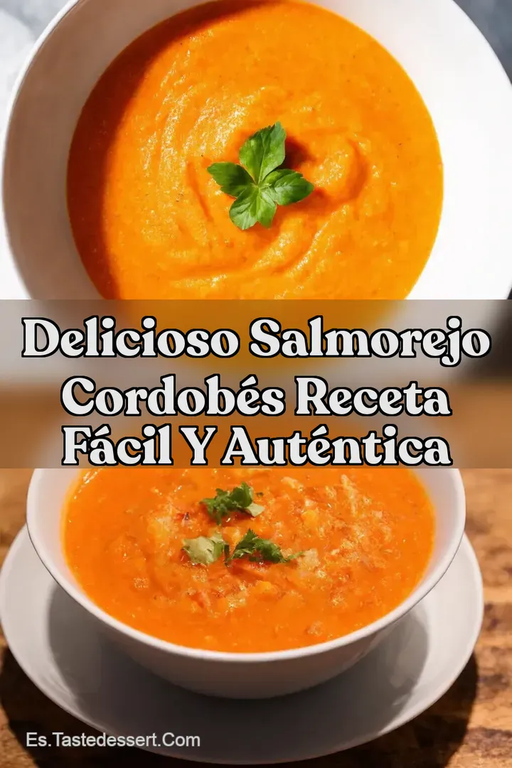Delicioso Salmorejo Cordob&eacute;s Receta F&aacute;cil y Aut&eacute;ntica