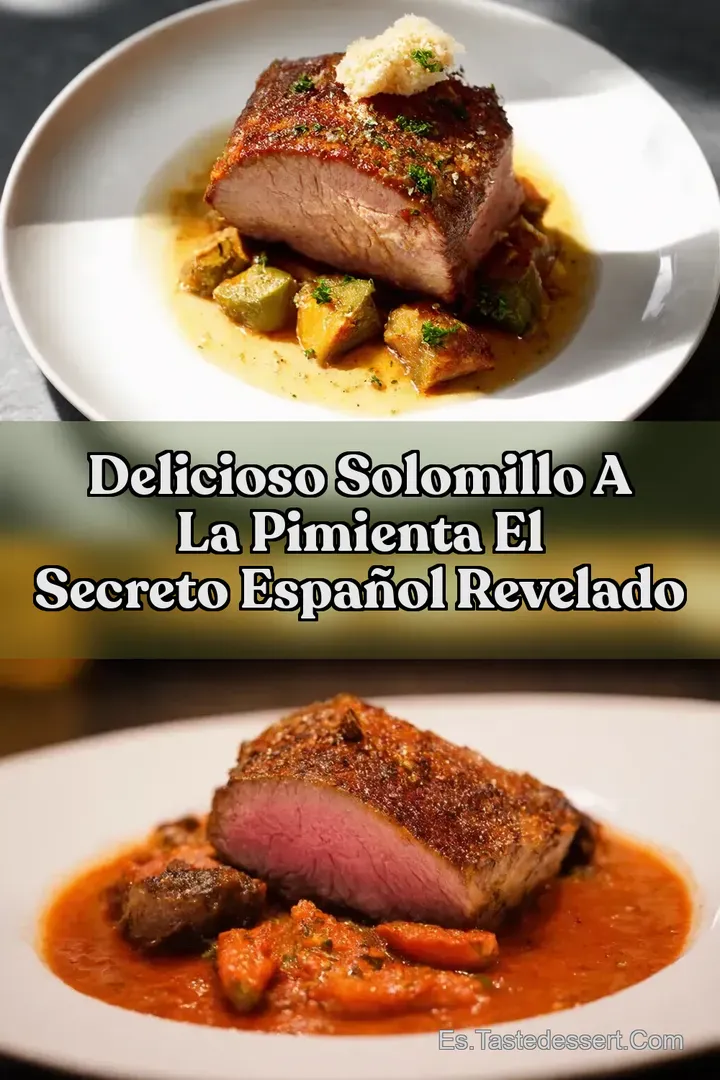 Delicioso Solomillo a la Pimienta El Secreto Espa&ntilde;ol Revelado