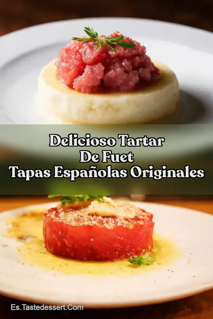 Delicioso Tartar de Fuet Tapas Espa&ntilde;olas Originales