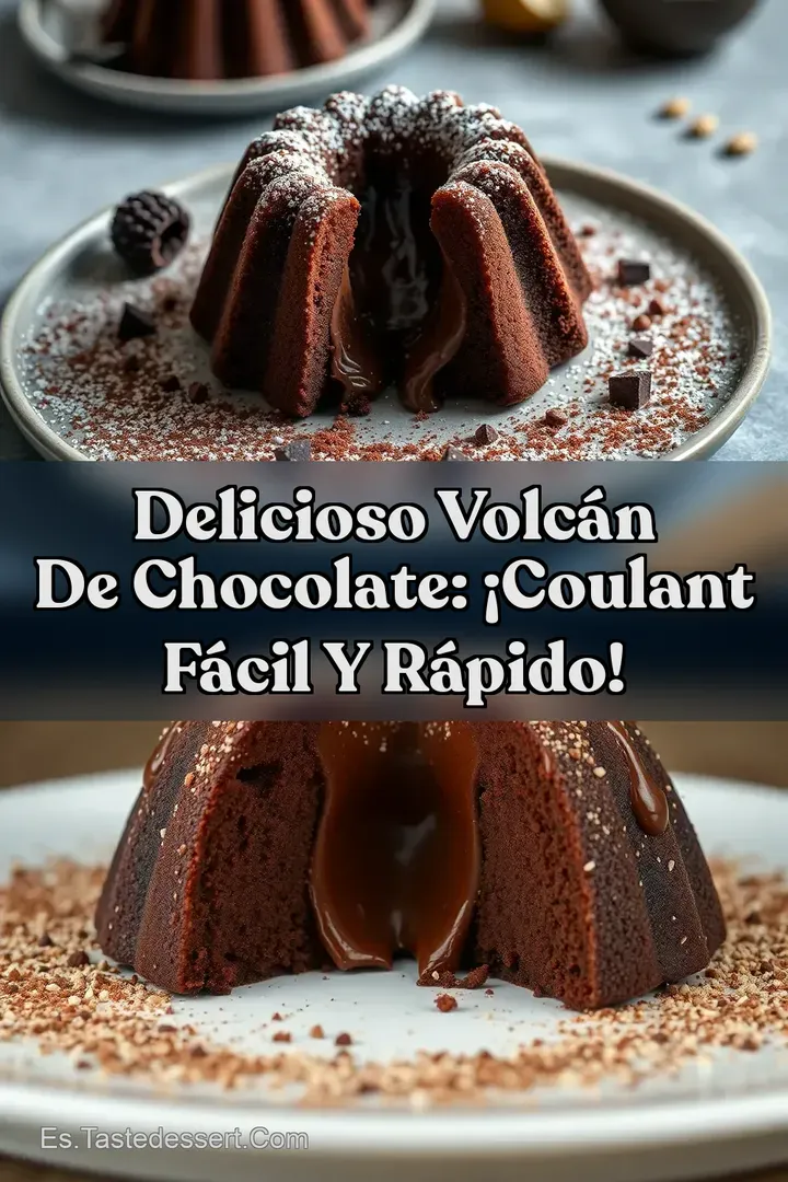 Delicioso Volc&aacute;n de Chocolate: &iexcl;Coulant F&aacute;cil y R&aacute;pido!