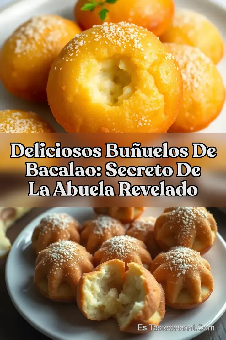 Deliciosos Bu&ntilde;uelos de Bacalao: Secreto de la Abuela Revelado