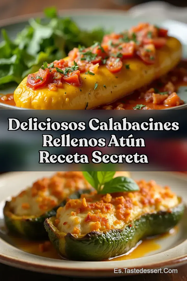 Deliciosos Calabacines Rellenos At&uacute;n Receta Secreta