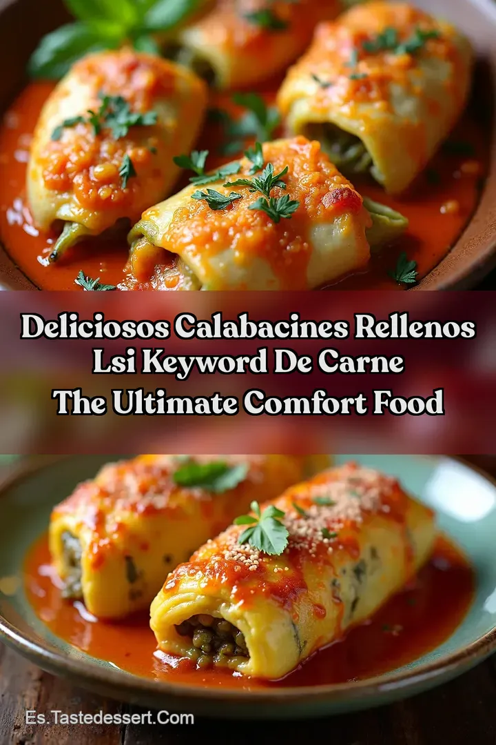 Deliciosos Calabacines Rellenos LSI keyword de Carne The Ultimate Comfort Food