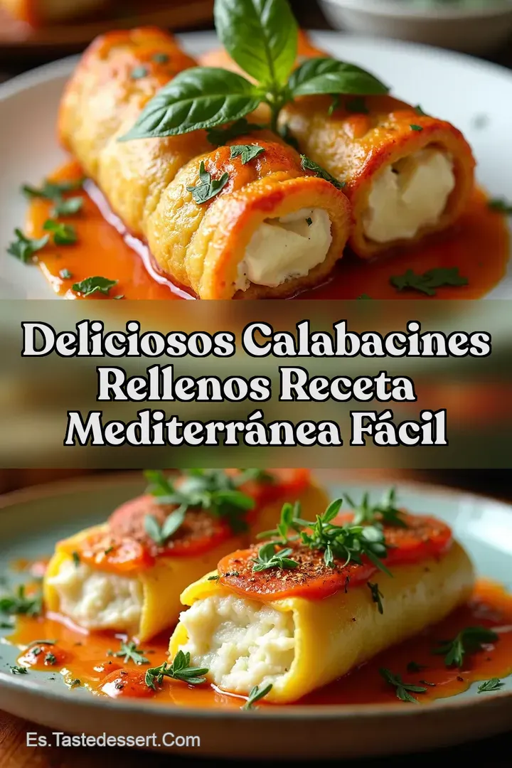 Deliciosos Calabacines Rellenos Receta Mediterr&aacute;nea F&aacute;cil
