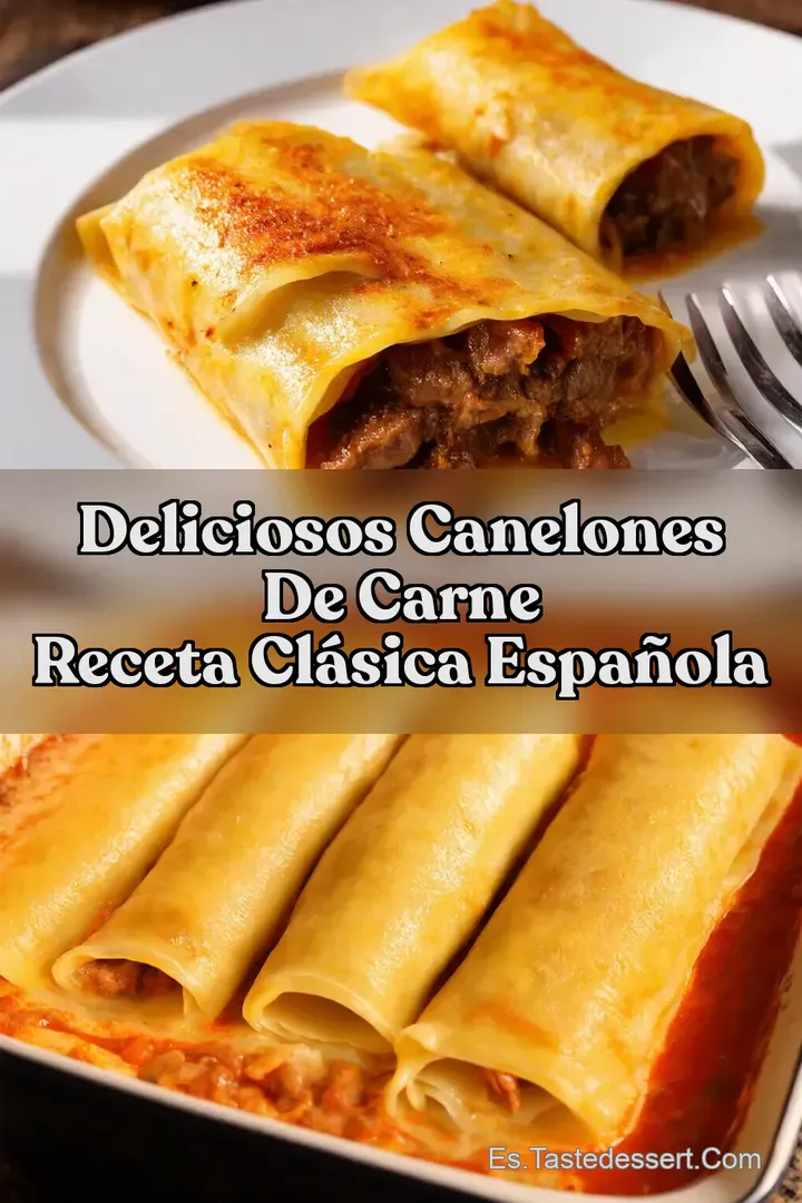 Deliciosos Canelones De Carne Receta Cl&aacute;sica Espa&ntilde;ola