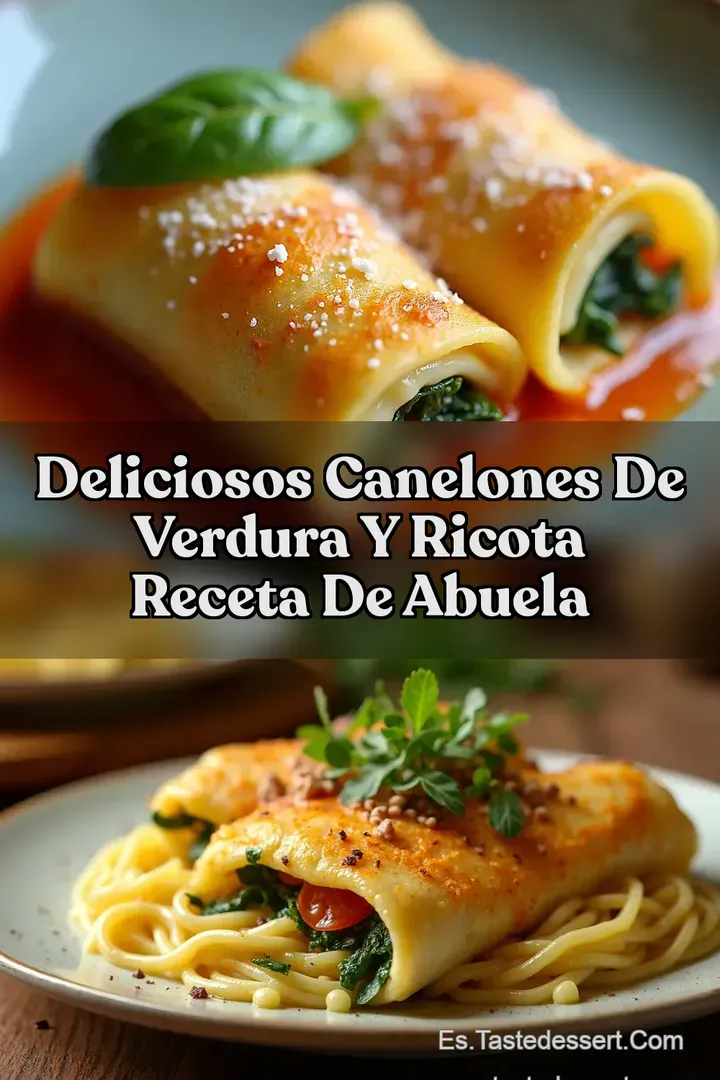 Deliciosos Canelones de Verdura y Ricota Receta de Abuela