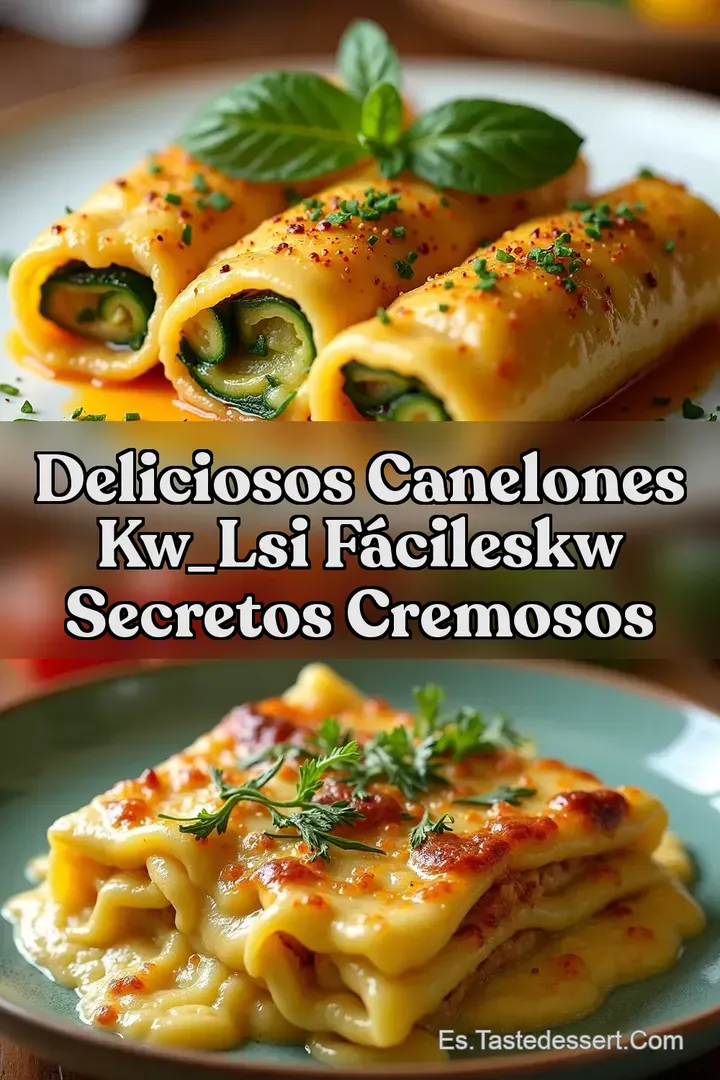 Deliciosos Canelones kw_lsi F&aacute;cileskw Secretos Cremosos