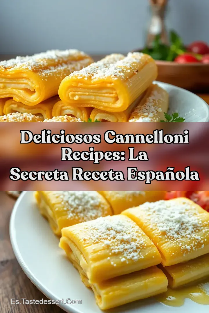 Deliciosos Cannelloni Recipes: La Secreta Receta Espa&ntilde;ola
