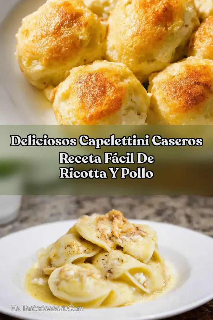 Deliciosos Capelettini Caseros Receta F&aacute;cil de Ricotta y Pollo