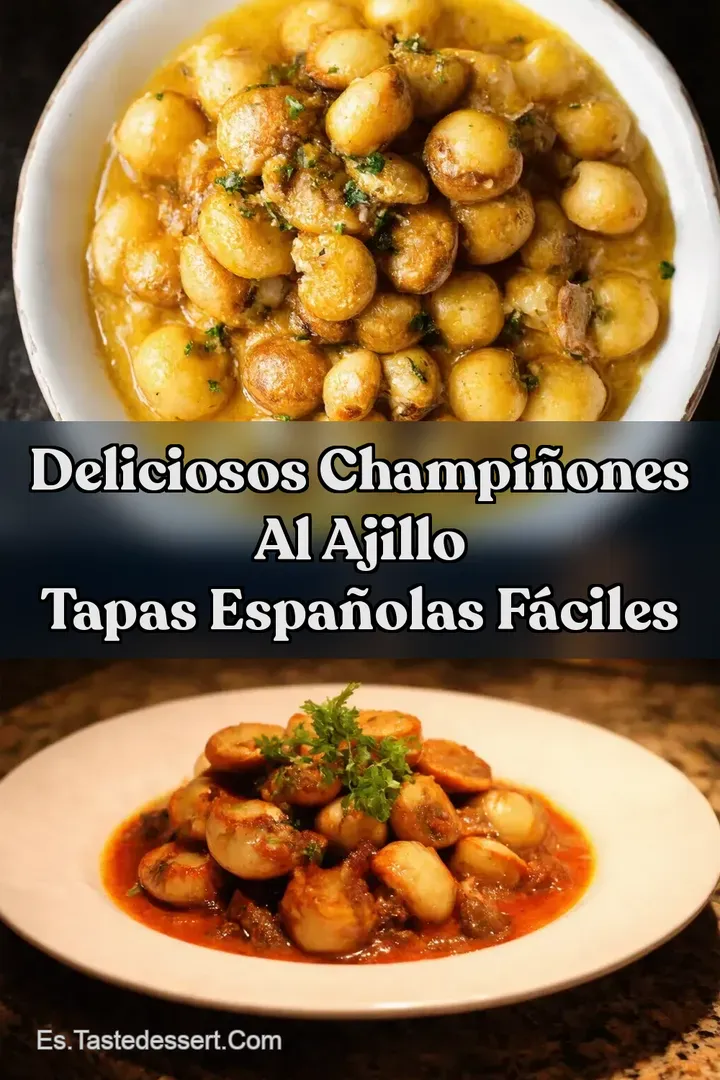 Deliciosos Champi&ntilde;ones al Ajillo Tapas Espa&ntilde;olas F&aacute;ciles