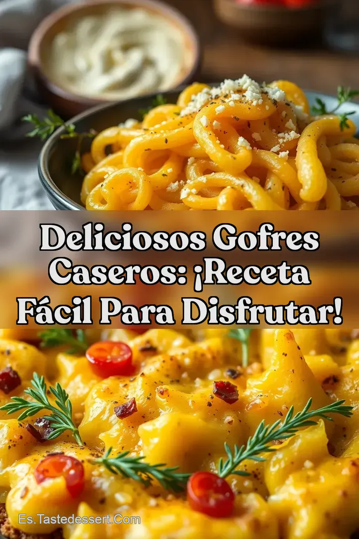 Deliciosos Gofres Caseros: &iexcl;Receta F&aacute;cil para Disfrutar!