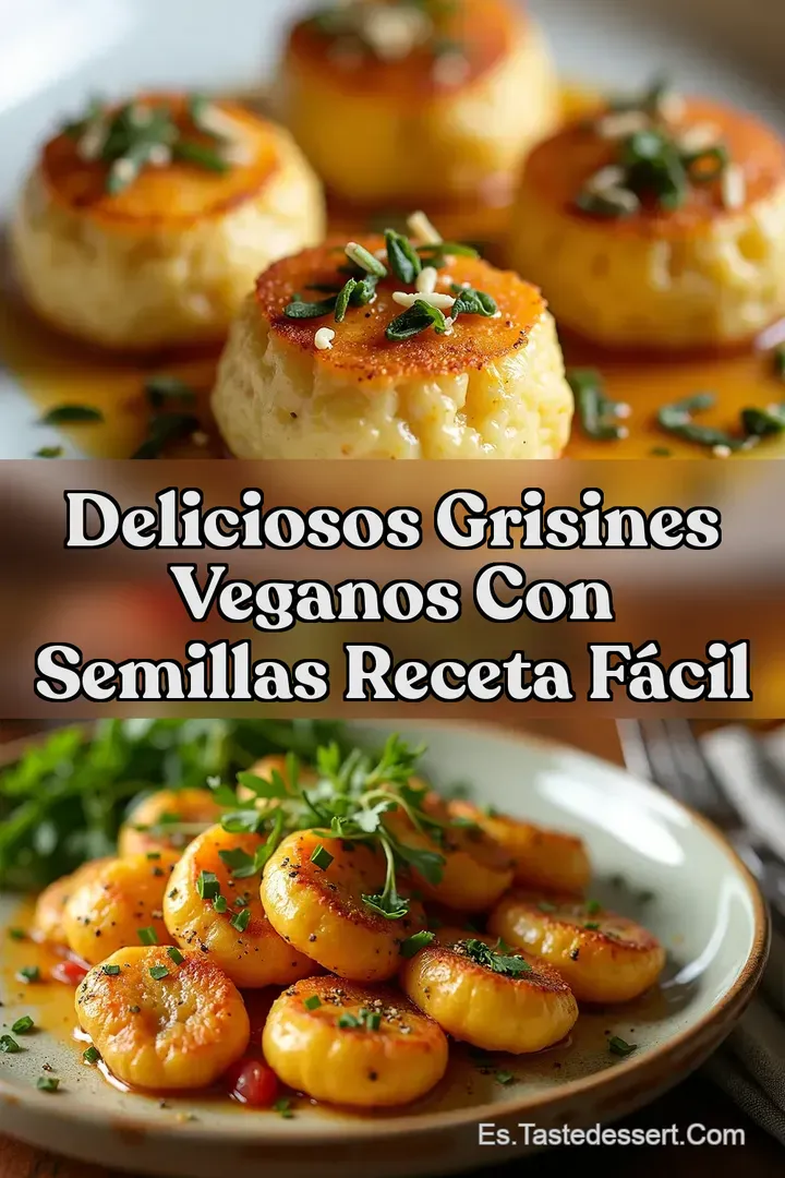 Deliciosos Grisines Veganos con Semillas Receta F&aacute;cil