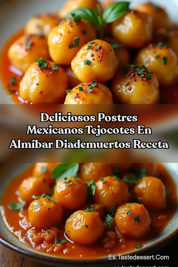 Deliciosos Postres Mexicanos Tejocotes en Alm&iacute;bar DiaDeMuertos Receta