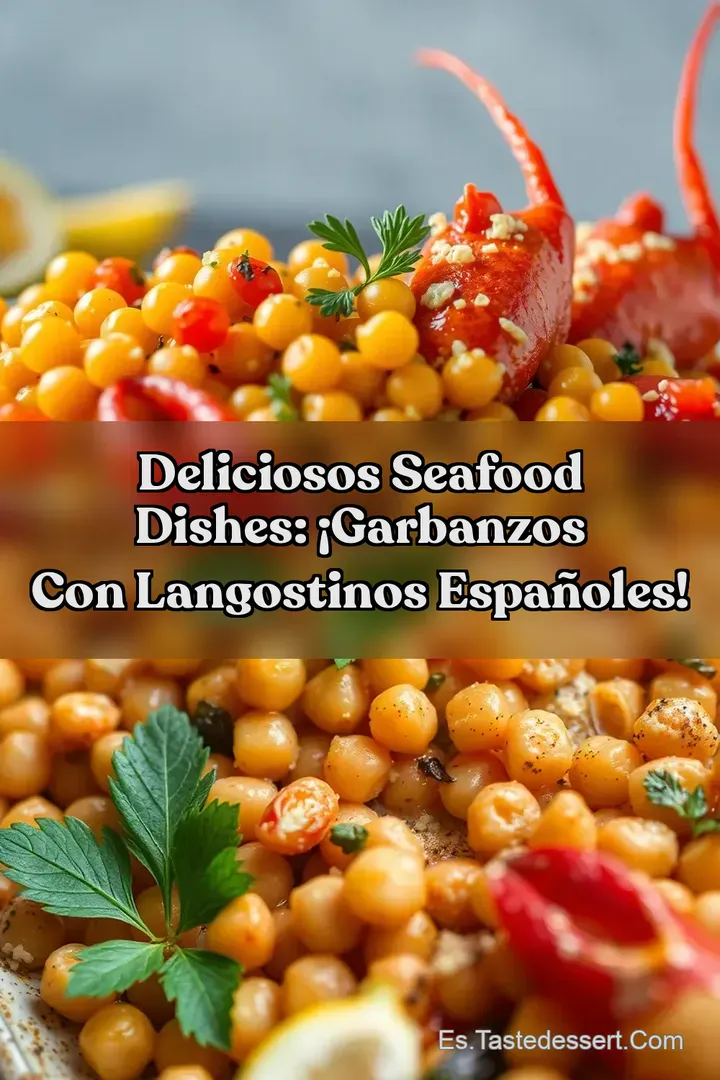 Deliciosos Seafood Dishes: &iexcl;Garbanzos Con Langostinos Espa&ntilde;oles!