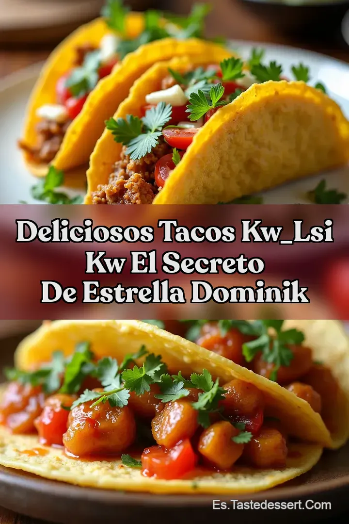Deliciosos Tacos kw_lsi kw El Secreto de Estrella Dominik