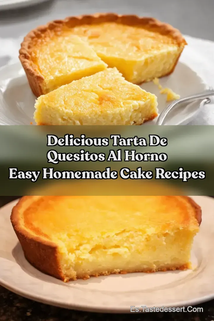 Delicious Tarta de Quesitos al Horno Easy Homemade Cake Recipes