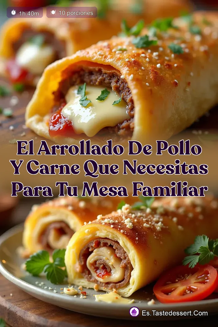 El Arrollado de Pollo y Carne que Necesitas para tu Mesa Familiar