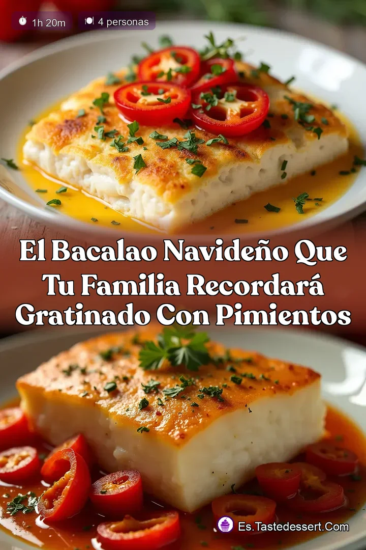 El Bacalao Navide&ntilde;o que Tu Familia Recordar&aacute; Gratinado con Pimientos