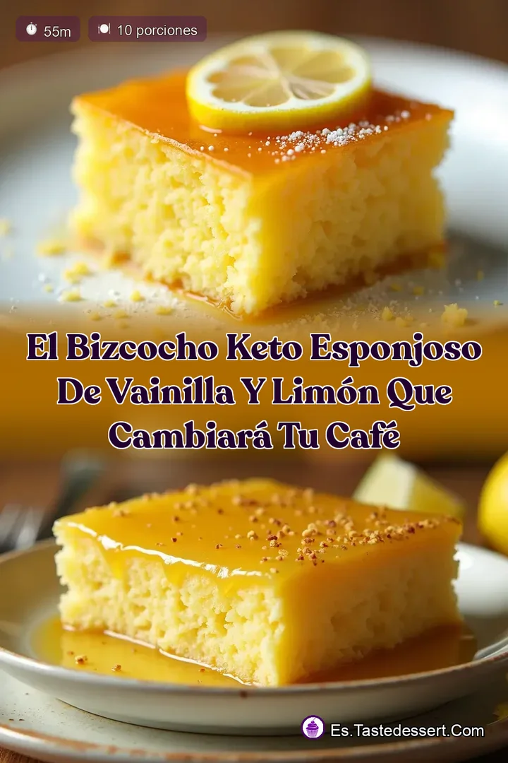 El Bizcocho Keto Esponjoso de Vainilla y Lim&oacute;n que Cambiar&aacute; tu Caf&eacute;