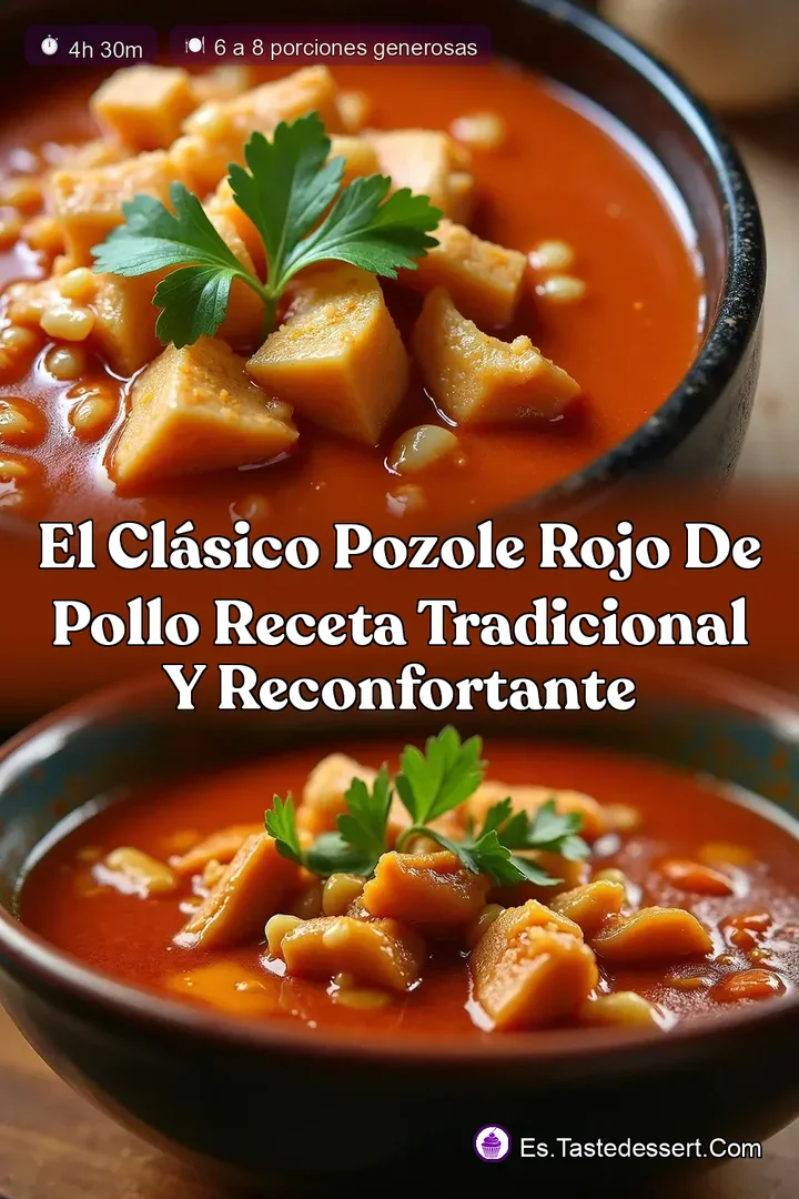 El Cl&aacute;sico Pozole Rojo de Pollo Receta Tradicional y Reconfortante