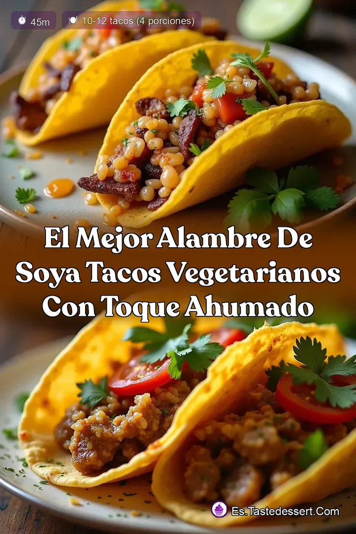 El Mejor Alambre de Soya Tacos Vegetarianos con Toque Ahumado