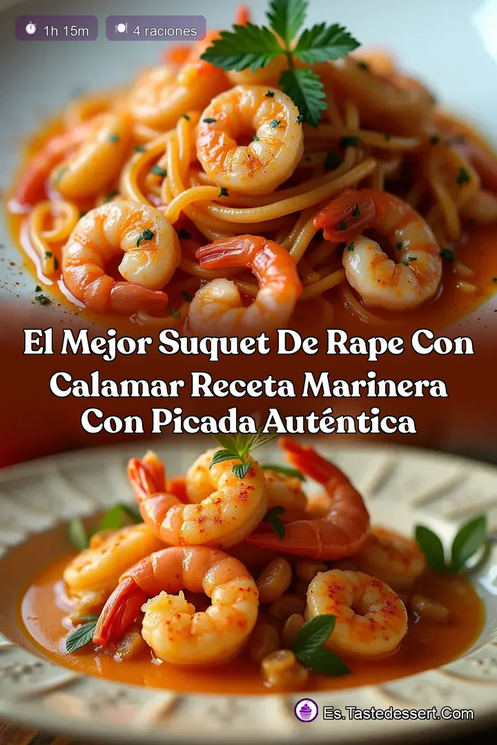 El Mejor Suquet de Rape con Calamar Receta Marinera con Picada Aut&eacute;ntica