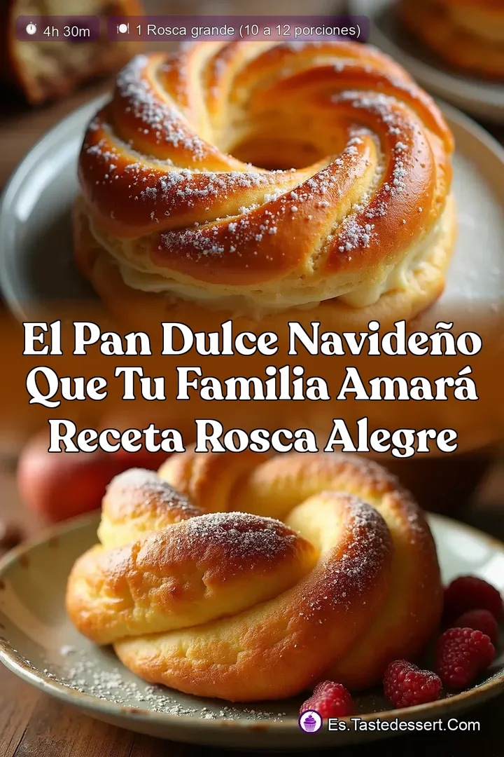 El Pan Dulce Navide&ntilde;o que tu Familia Amar&aacute; Receta Rosca Alegre