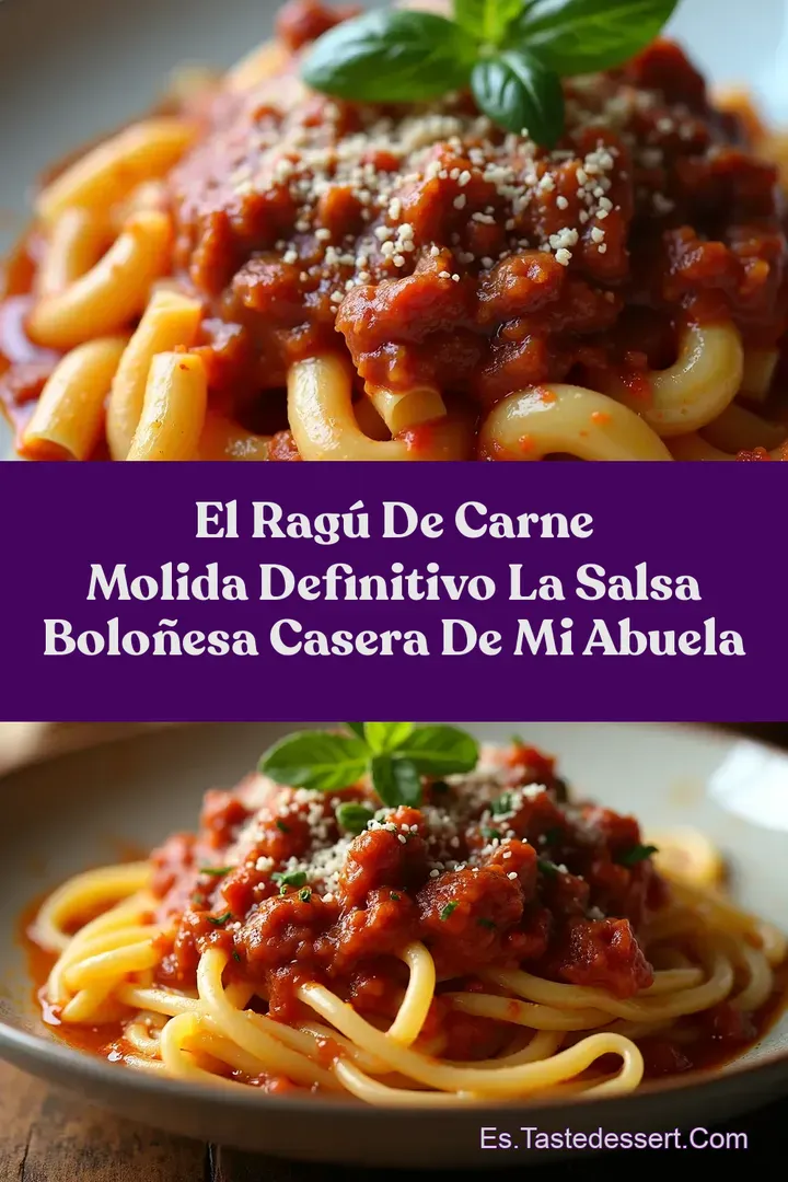El Rag&uacute; de Carne Molida Definitivo La Salsa Bolo&ntilde;esa Casera de Mi Abuela