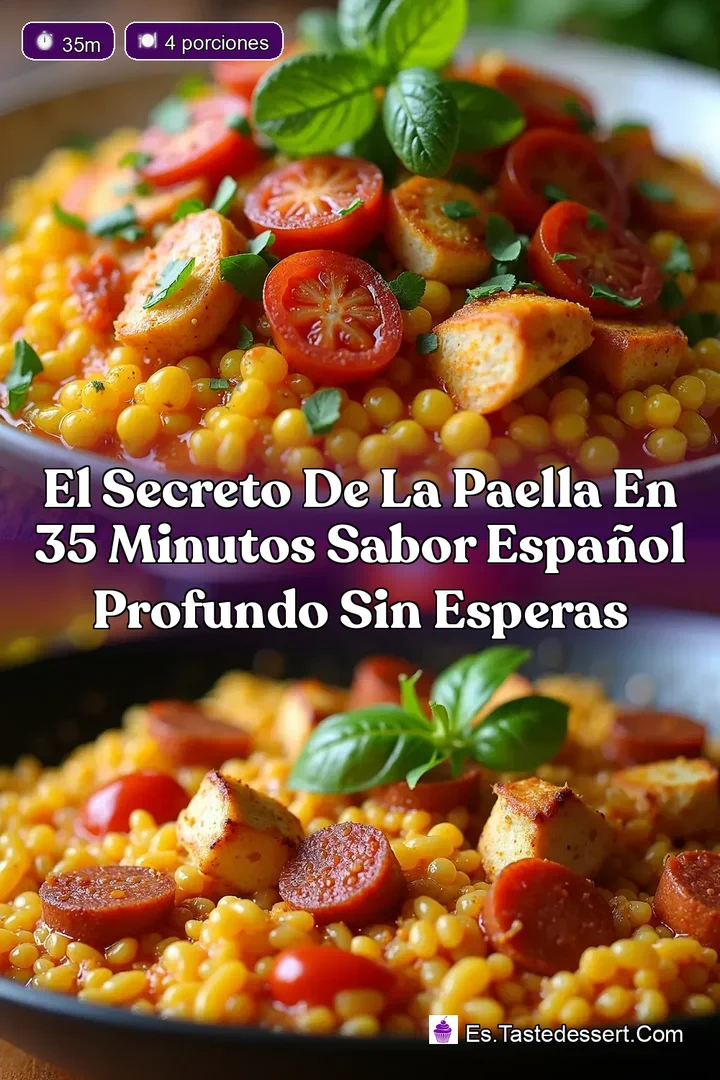 El Secreto de la Paella en 35 Minutos Sabor Espa&ntilde;ol Profundo Sin Esperas