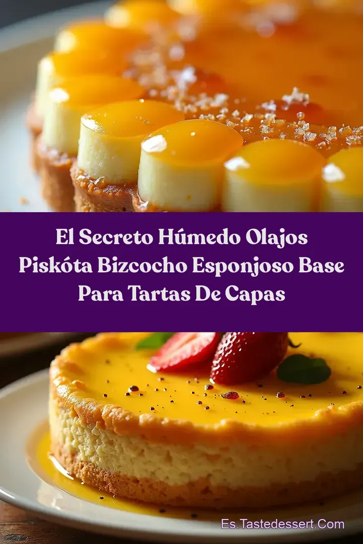 El Secreto H&uacute;medo Olajos Pisk&oacute;ta Bizcocho Esponjoso Base Para Tartas de Capas