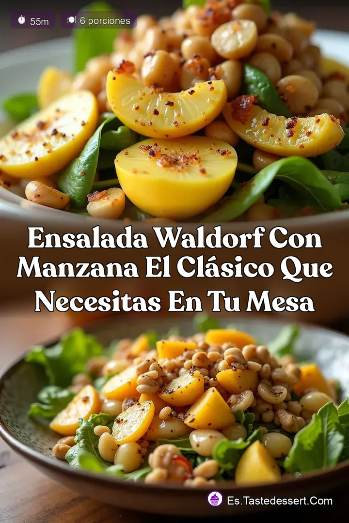 Ensalada Waldorf con Manzana El Cl&aacute;sico que Necesitas en tu Mesa