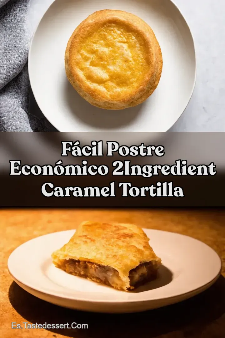 F&aacute;cil Postre Econ&oacute;mico 2Ingredient Caramel Tortilla