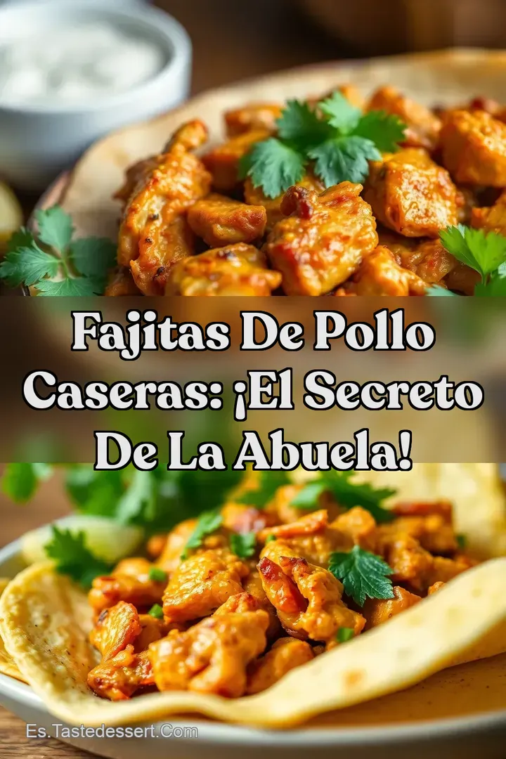 Fajitas de Pollo Caseras: &iexcl;El Secreto de la Abuela!