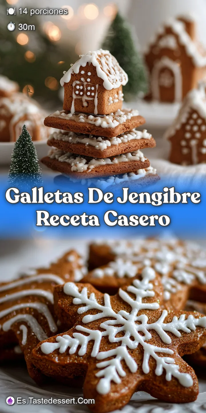 Close-up of a detailed gingerbread cookie, the icing catching the light. Hints of spice visible in the warmly-toned cookie.