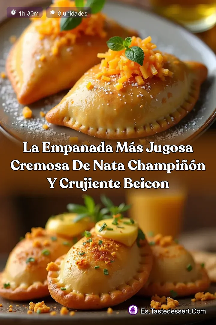 La Empanada M&aacute;s Jugosa Cremosa de Nata Champi&ntilde;&oacute;n y Crujiente Beicon