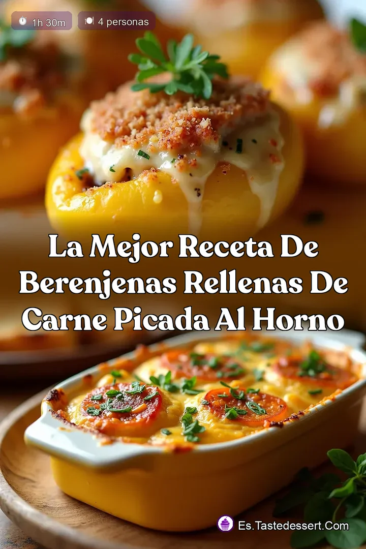 La Mejor Receta de Berenjenas Rellenas de Carne Picada al Horno