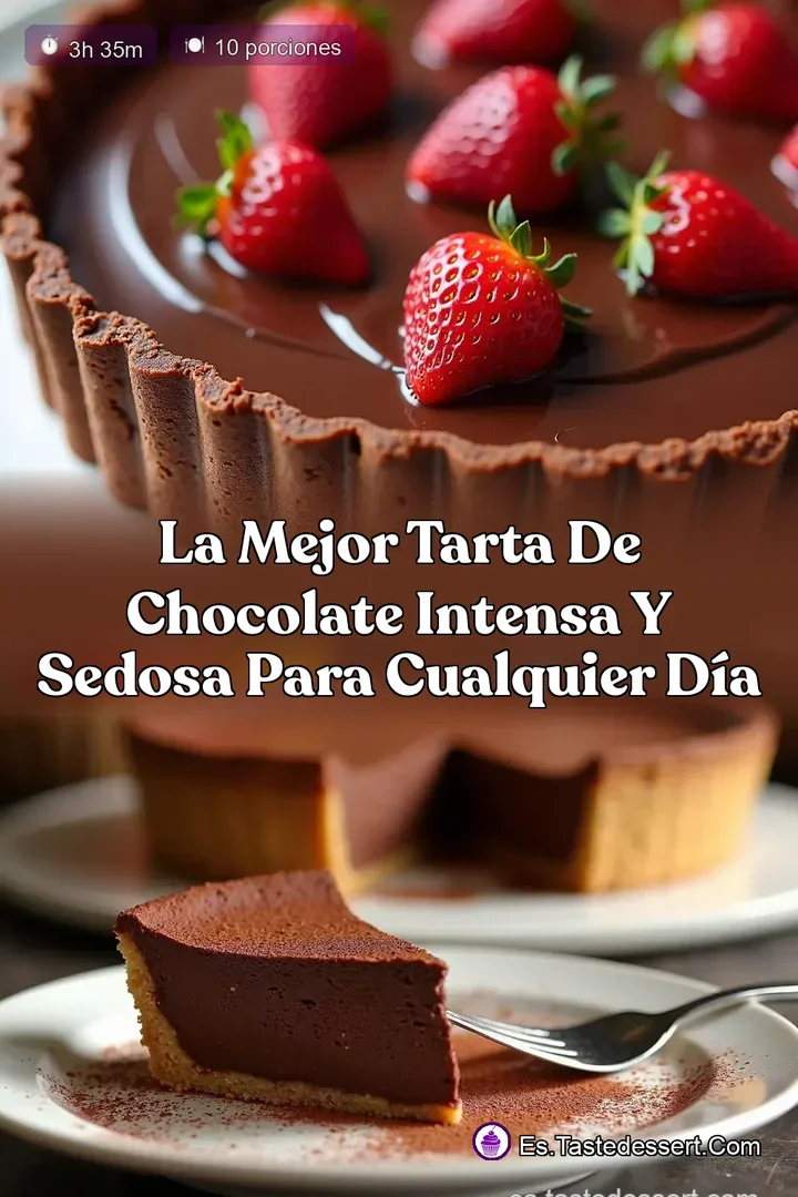 La Mejor Tarta de Chocolate Intensa y Sedosa para Cualquier D&iacute;a