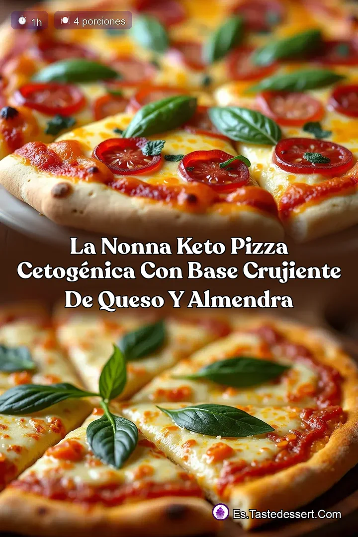 La Nonna Keto Pizza Cetog&eacute;nica con Base Crujiente de Queso y Almendra
