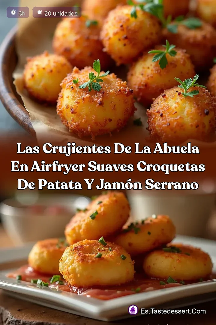 Las Crujientes de la Abuela en Airfryer Suaves Croquetas de Patata y Jam&oacute;n Serrano