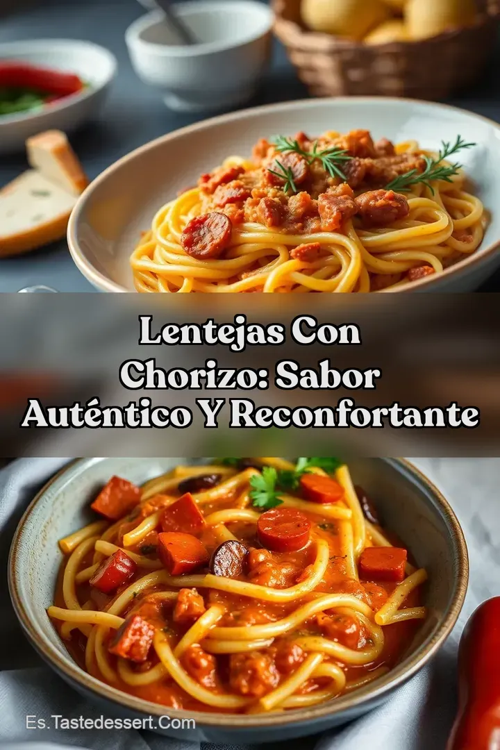 Lentejas con Chorizo: Sabor Aut&eacute;ntico y Reconfortante