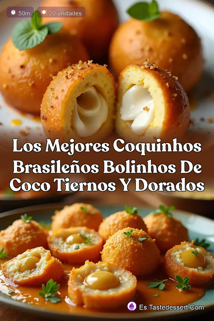 Los Mejores Coquinhos Brasile&ntilde;os Bolinhos de Coco Tiernos y Dorados