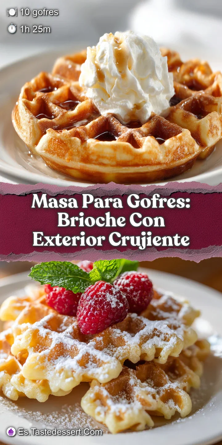 Close-up of a golden brown Belgian waffle, its texture deeply grooved, glistening with melted butter. A tempting, crunchy ...