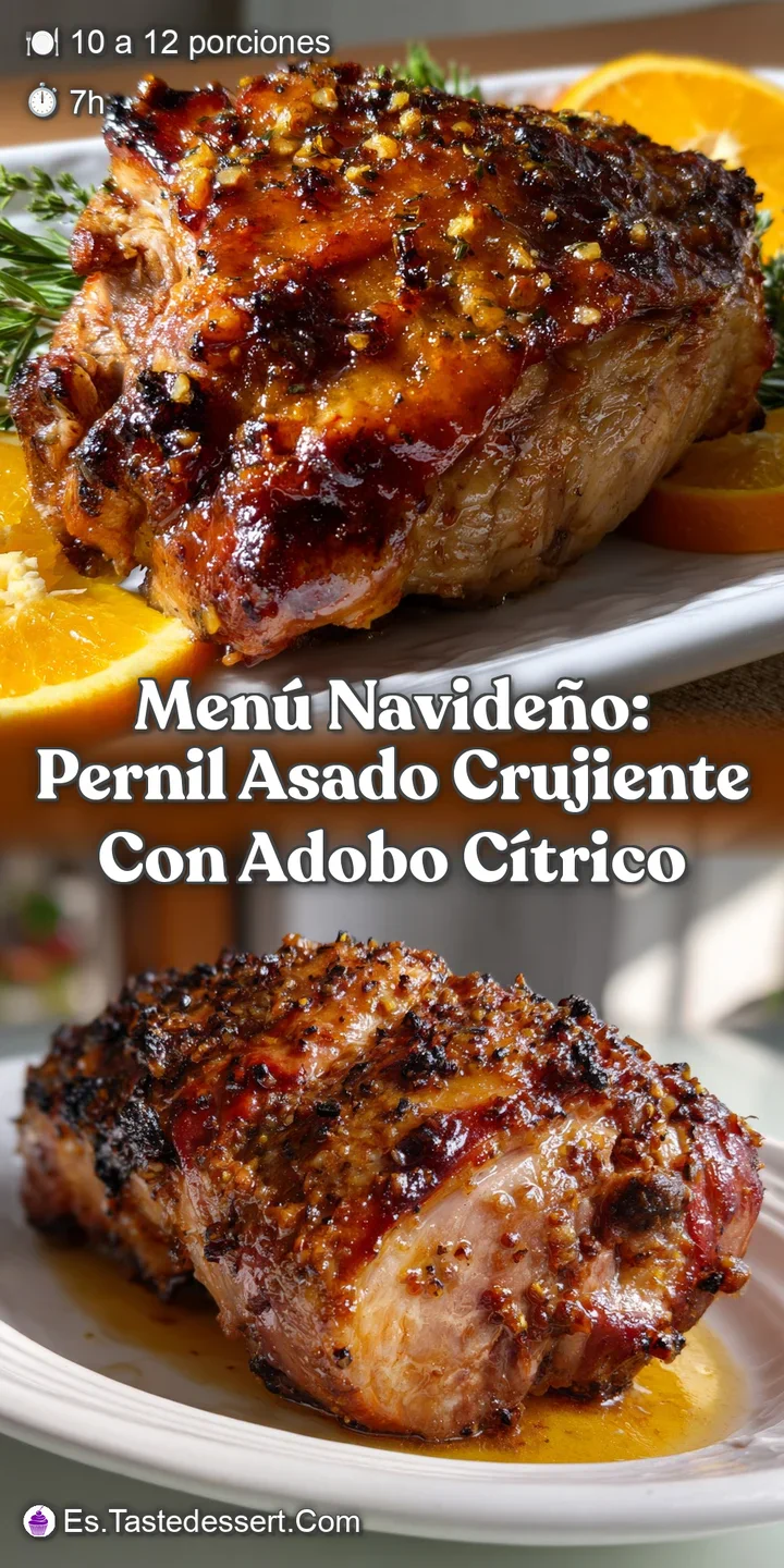 Men&uacute; Navide&ntilde;o: Pernil Asado Crujiente con Adobo C&iacute;trico