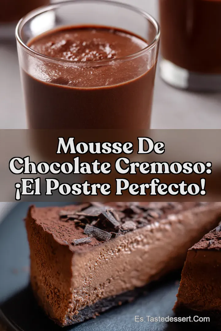 Mousse de Chocolate Cremoso: &iexcl;El Postre Perfecto!