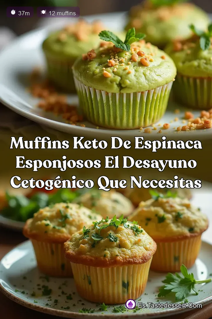 Muffins Keto de Espinaca Esponjosos El Desayuno Cetog&eacute;nico Que Necesitas