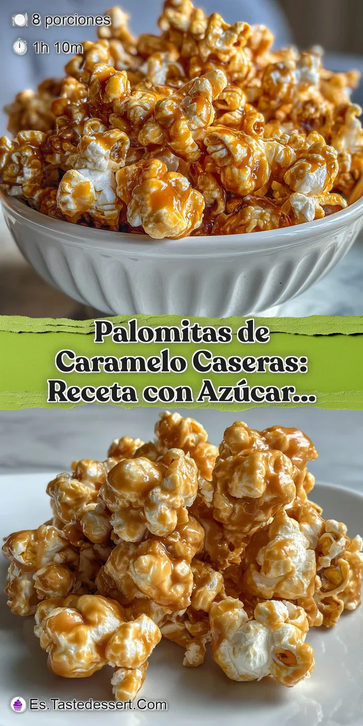 Close-up of caramel corn: a cluster of glistening, golden kernels coated in rich caramel. Crunchy texture is visible. Irre...