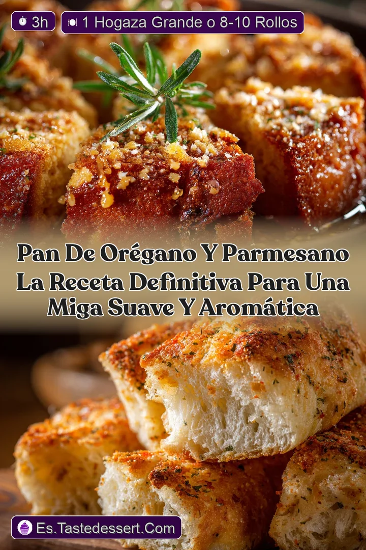 Pan de Or&eacute;gano y Parmesano La Receta Definitiva para una Miga Suave y Arom&aacute;tica
