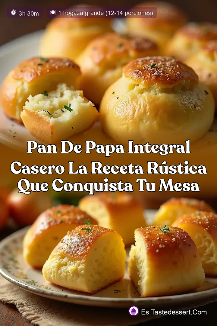 Pan de Papa Integral Casero La Receta R&uacute;stica que Conquista tu Mesa